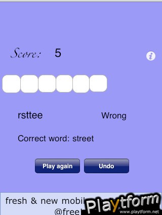 Word Twister Game (iPhone/iPod)