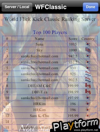 World Flick Kick Classic (iPhone/iPod)