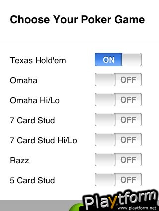 Sidepod Poker Odds (iPhone/iPod)
