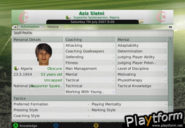 Worldwide Soccer Manager 2008 (Xbox 360)