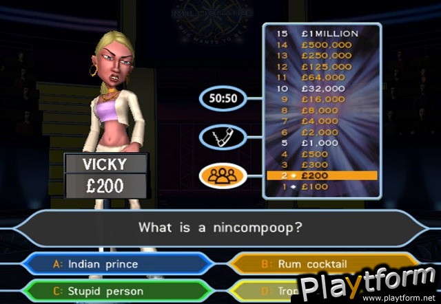 Who Wants to Be a Millionaire: Party Edition (PlayStation 2)