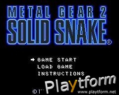 Metal Gear 2: Solid Snake (Mobile)