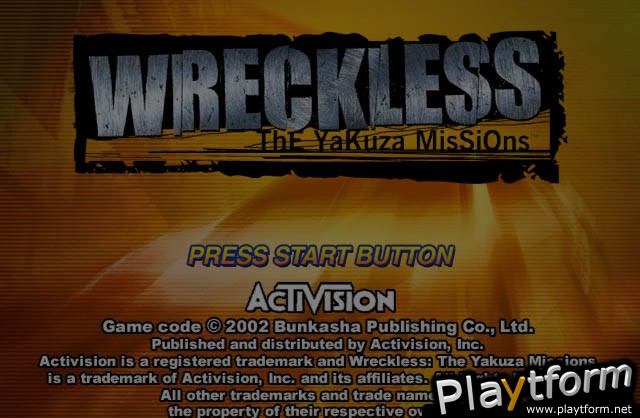 Wreckless: The Yakuza Missions (Xbox)