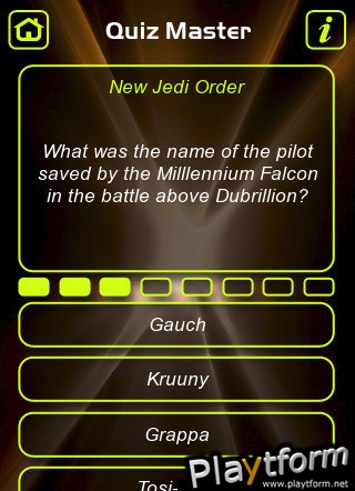 Star Wars Literature Trivia Quiz (iPhone/iPod)