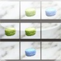 a Macaron Tic Tac Toe - Morpion