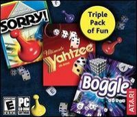 Triple Pack of Fun: Sorry!, Yahtzee, and Boggle