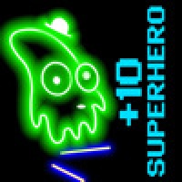Glow Jump +10 Superhero Doodle