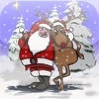 Slide Puzzle - Santa with Rudolph