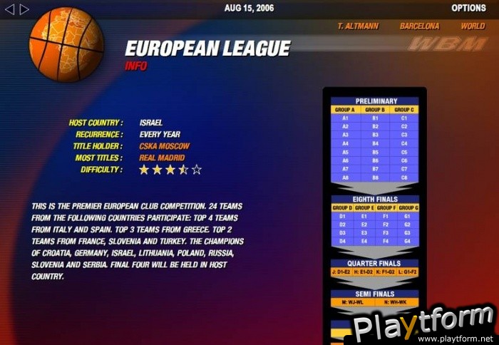 World Basketball Manager 2007 (PC)