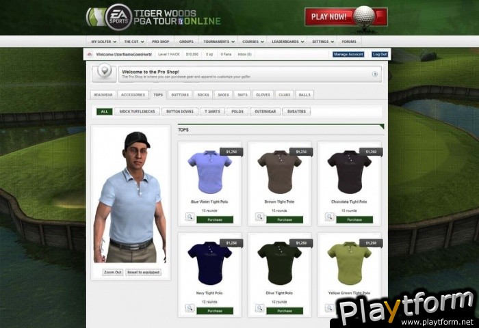 Tiger Woods PGA Tour Online (PC)