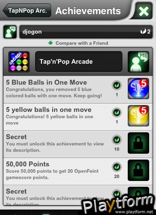 Tap 'n' Pop Arcade: Group Remove (iPhone/iPod)