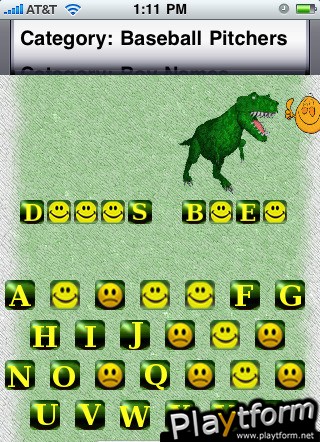 Dino Word Panic (iPhone/iPod)