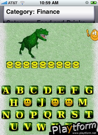 Dino Word Panic (iPhone/iPod)