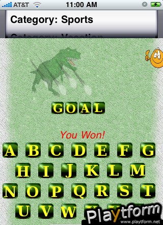 Dino Word Panic (iPhone/iPod)