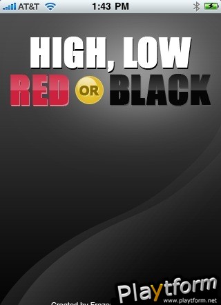 High Low Red Black (iPhone/iPod)