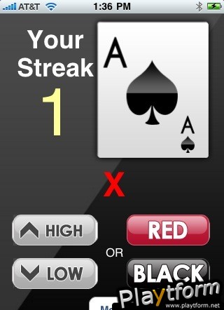 High Low Red Black (iPhone/iPod)
