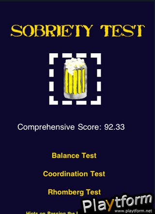Sobriety Test (iPhone/iPod)