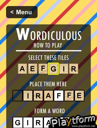 Wordiculous (iPhone/iPod)