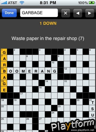 The Hindu Crossword (iPhone/iPod)