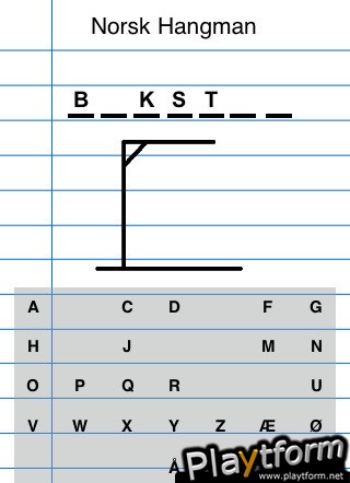 Norsk Hangman (iPhone/iPod)