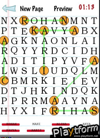 K-WordSearchPuzzleMania (A Word Search Game) (iPhone/iPod)