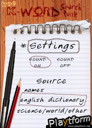 K-WordSearchPuzzleMania (A Word Search Game) (iPhone/iPod)