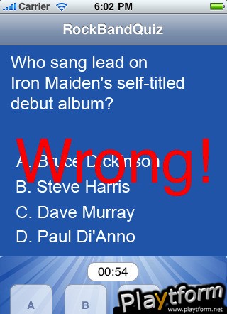 Rock Band Trivia Quiz Game (iPhone/iPod)