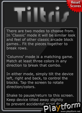 Tiltris (iPhone/iPod)