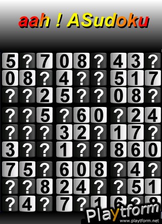 aah! ASudoku (iPhone/iPod)