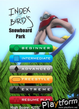 Index & Bird's Snowboard Park (iPhone/iPod)