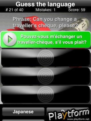 Audio Languages Quiz (iPhone/iPod)