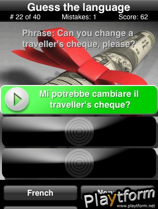 Audio Languages Quiz (iPhone/iPod)