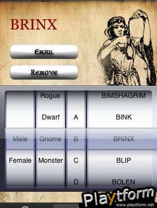 Fantasy Names for Cool Characters (iPhone/iPod)