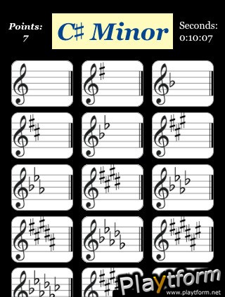 Music Key Signature Trainer (iPhone/iPod)