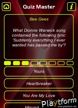 Bee Gees Music Trivia Quiz (iPhone/iPod)