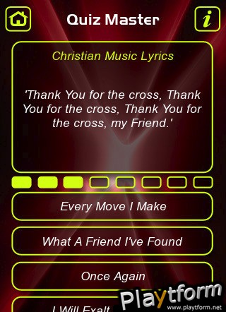 Christian Music Trivia Quiz (iPhone/iPod)