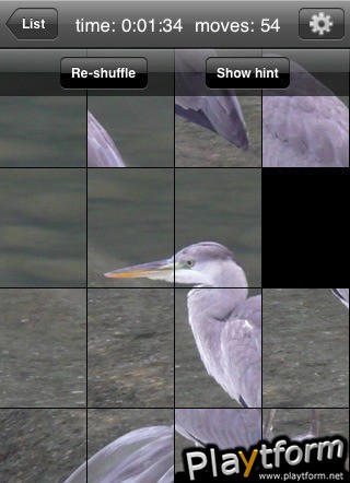 Q's Slider Puzzle: iLove Birds (iPhone/iPod)