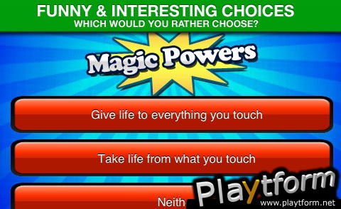 Magic Powers - What Would You Want? (iPhone/iPod)