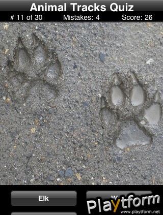 Animal Tracks Quiz (iPhone/iPod)