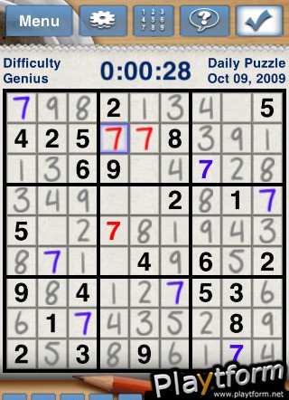 The New York Times Sudoku Daily (iPhone/iPod)