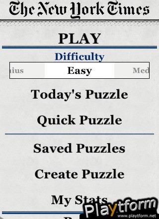 The New York Times Sudoku Daily (iPhone/iPod)