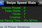 SwipeSpeed I - The Drag Racing Game for Fast Fingers (iPhone/iPod)