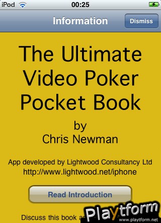 The Ultimate Video Poker Pocket Book (iPhone/iPod)