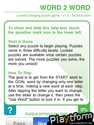 Word 2 Word (iPhone/iPod)