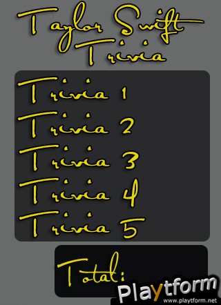 Taylor Swift Trivia (iPhone/iPod)