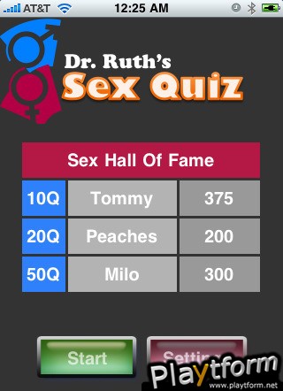 Dr. Ruth's Sex Quiz (iPhone/iPod)