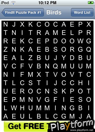 FindIt Word Find Game (iPhone/iPod)