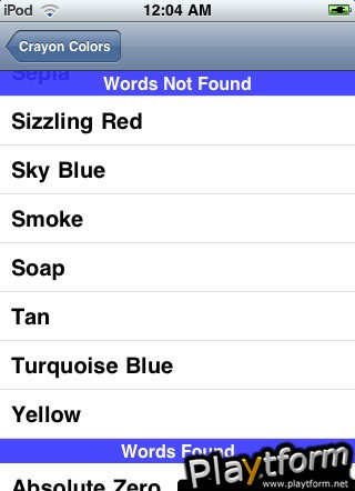 FindIt Word Find Game (iPhone/iPod)