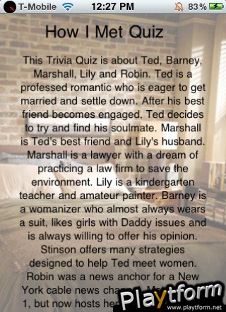 How I Met Trivia (iPhone/iPod)