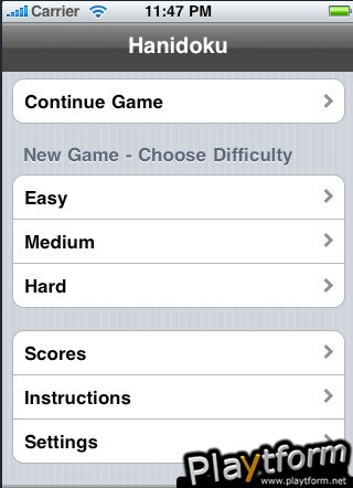 Hanidoku Lite (iPhone/iPod)